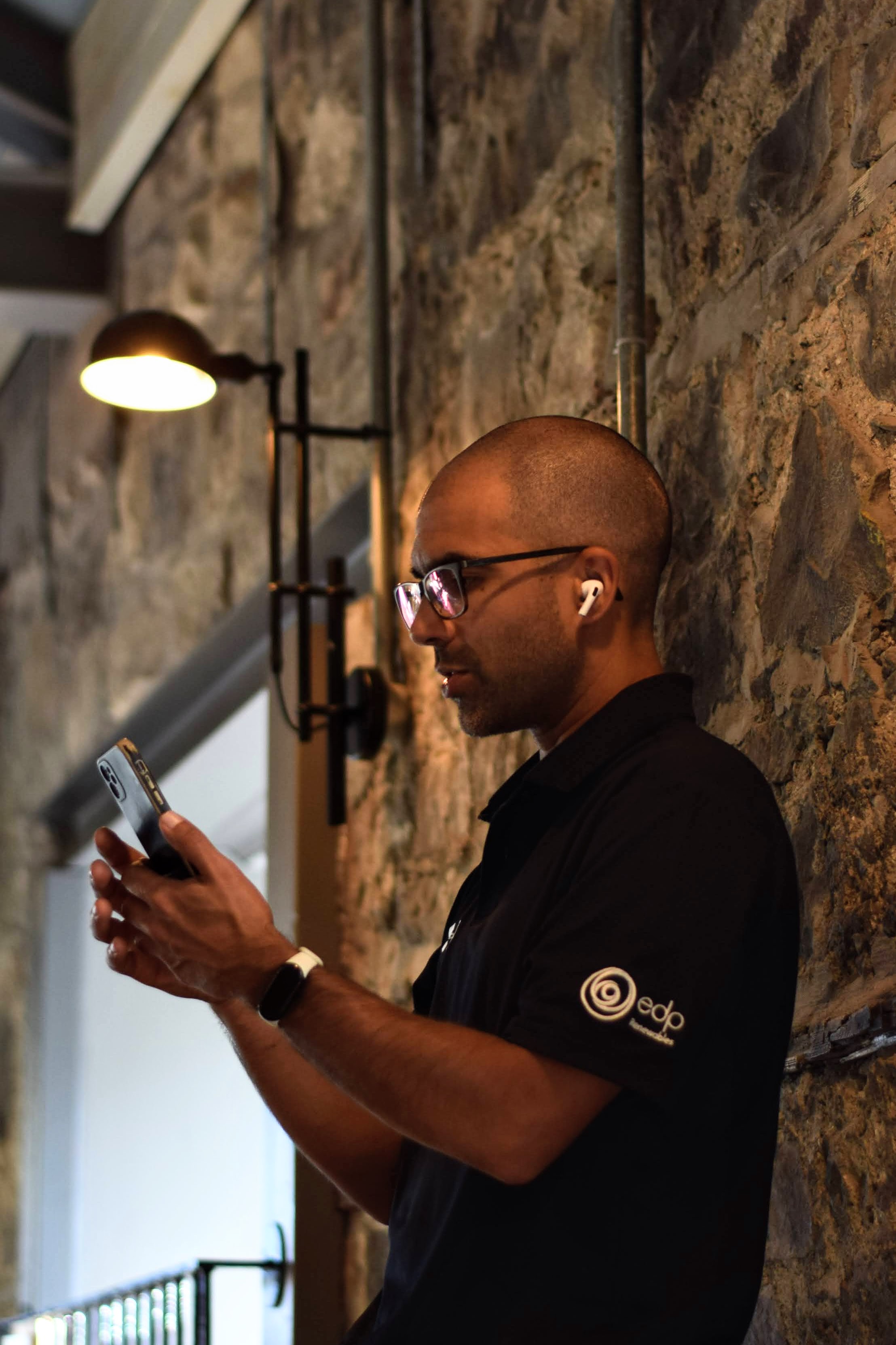 Miguel Cabrita numa chamada